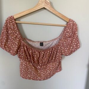 Floral Rust Top